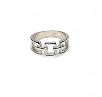 R002209 Handmade Sterling Plain Simple Silver Ring Genuine Solid Stamped 925